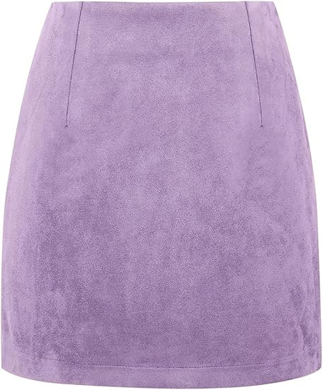 IDEALSANXUN Womens High Waist Plaid Skirt Bodycon Pencil Wool Mini Skirts | Amazon (US)