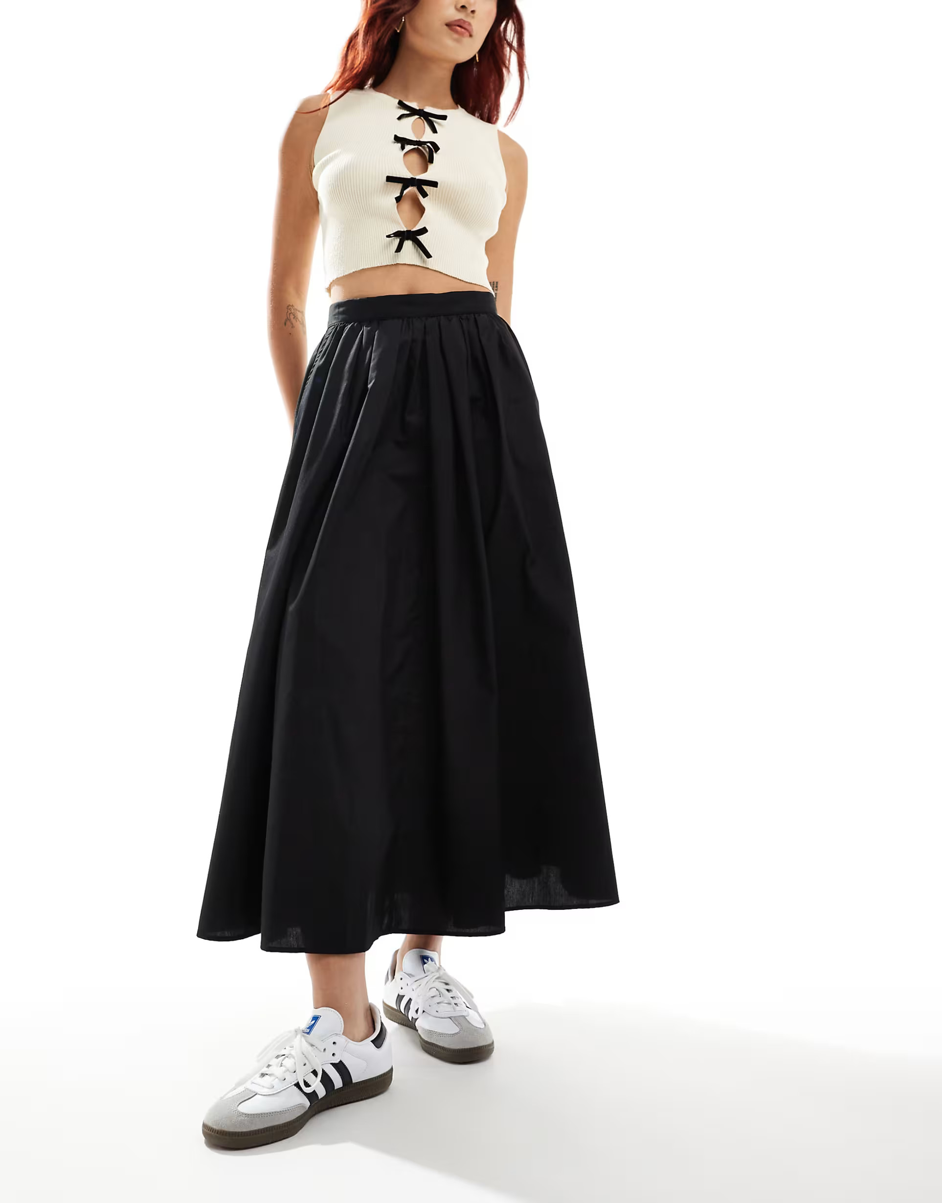 ASOS DESIGN a-line skirt in black | ASOS (Global)