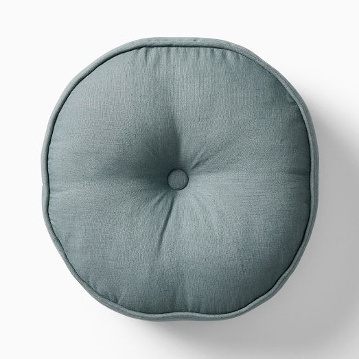 European Flax Linen Round Pillow | West Elm (US)