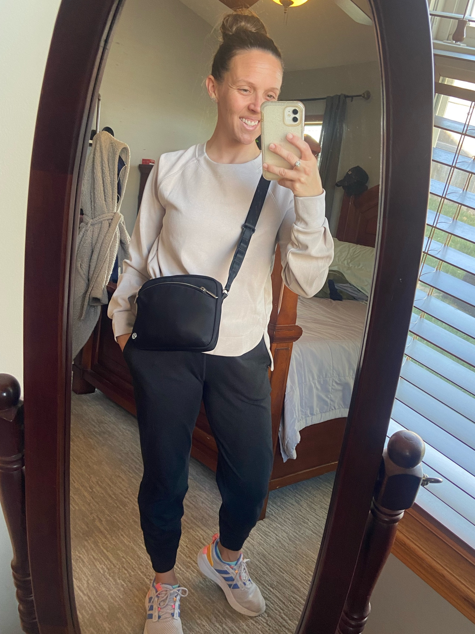 Travel Outfit

#crossbody #vuori #athleta #joggers #hoodie #athleisure #travel #LTKtravel #LTKitbag #LTKshoecrush #LTKkids 

#LTKfindsunder100 #LTKfindsunder50 #LTKsalealert