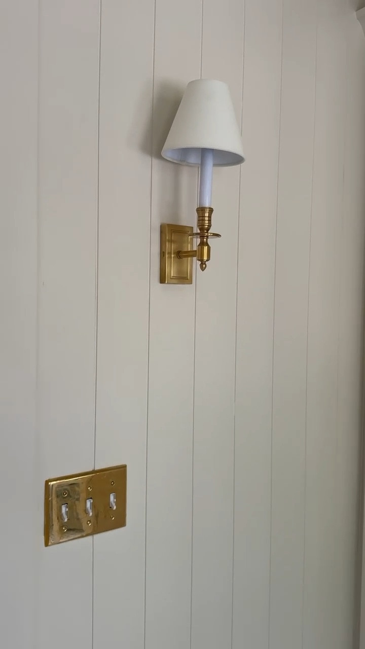 Brass on brass! Vintage-inspire slighting is my fave and of course you need match switchplate covers.

#LTKHome #LTKmomlife