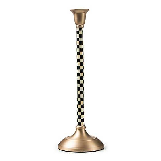 Courtly Check Large Candlestick | MacKenzie-Childs