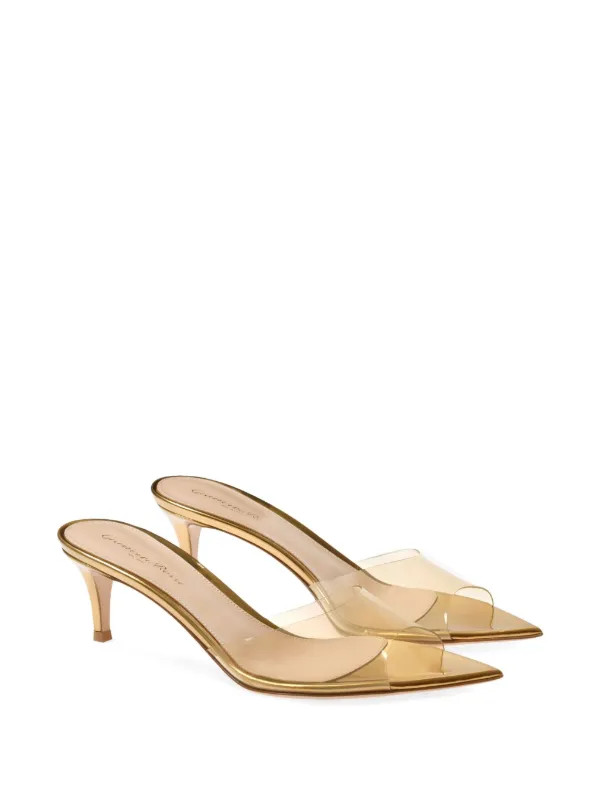 Gianvito Rossi 55mm Elle Sandals | Neutrals | FARFETCH SG | Farfetch Global