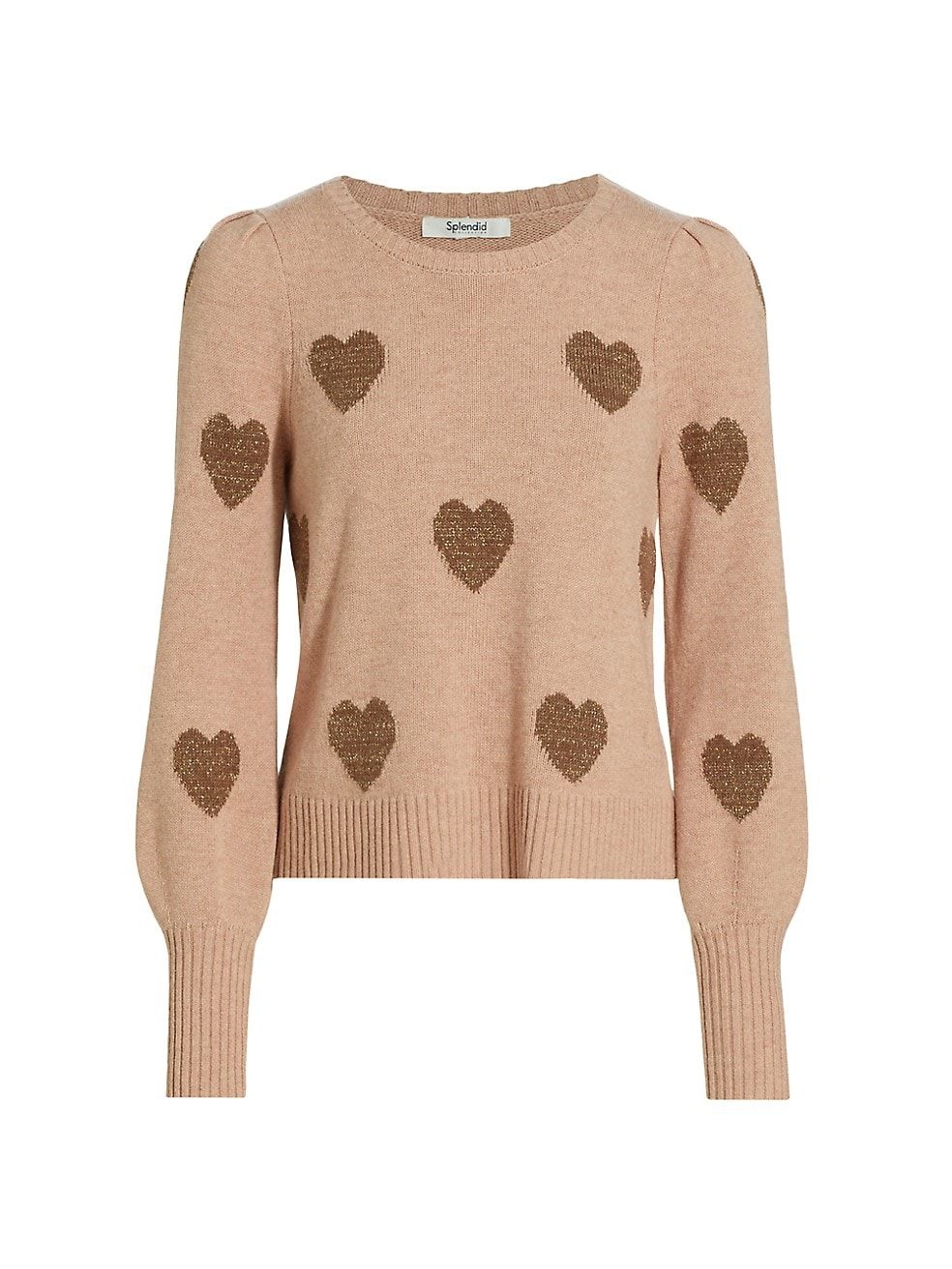 Splendid Annabelle Glittery-Heart Sweater | Saks Fifth Avenue