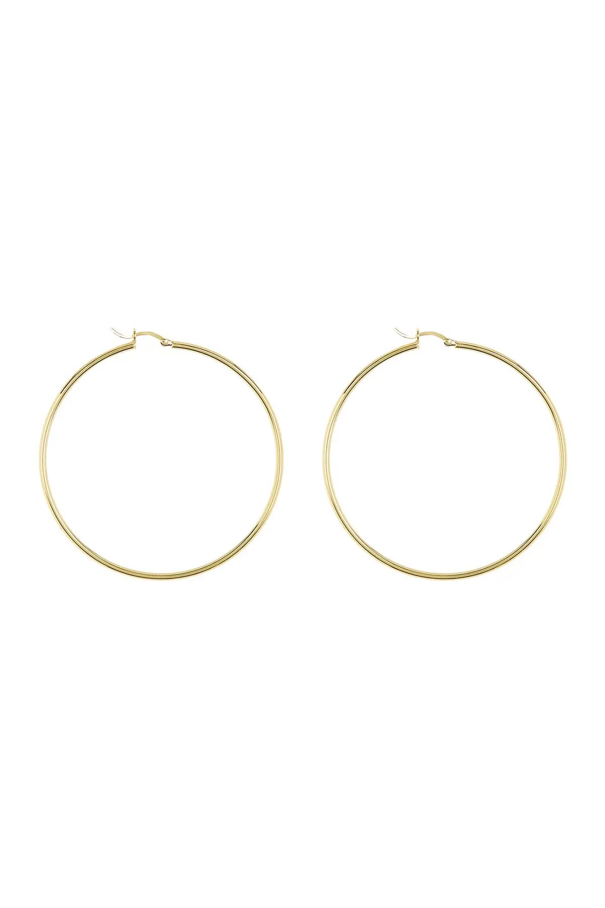 Savvy Cie | 18K Yellow Gold Vermeil 58mm Hoop Earrings | Nordstrom Rack | Nordstrom Rack