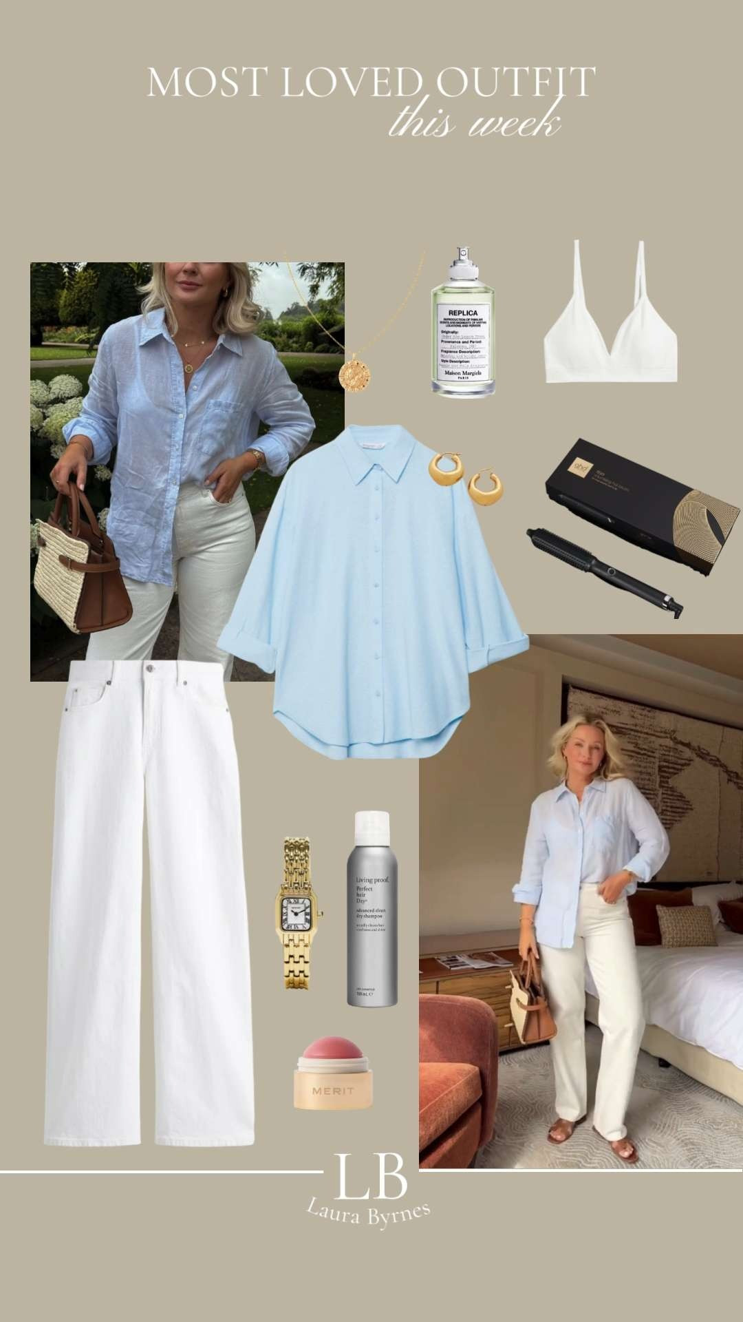 Most Loved Outfit this Week! 🤍🦋

Summer Style, Summer Outfit Inspiration, Transitonal Style, Blue Shirt, White Jeans, Gold Jewellery, Underwear, Casual Outfit, Wardrobe Staples, Beauty, GHD Rise, Beauty Essentials  

 

#LTKsummer #LTKautumn #LTKuk