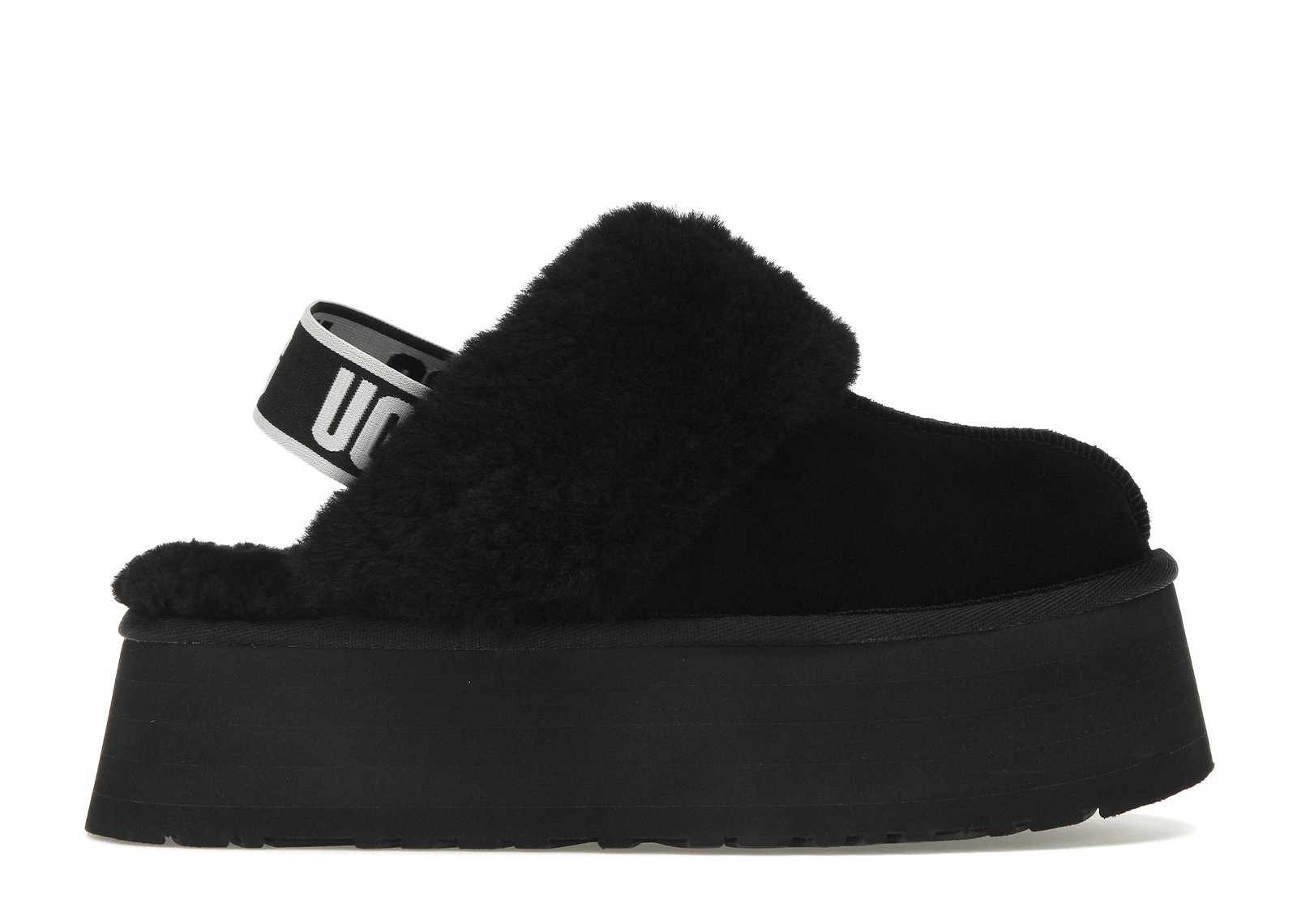 Women's UGG Funkette Slipper Sneakers in Black/White | StockX