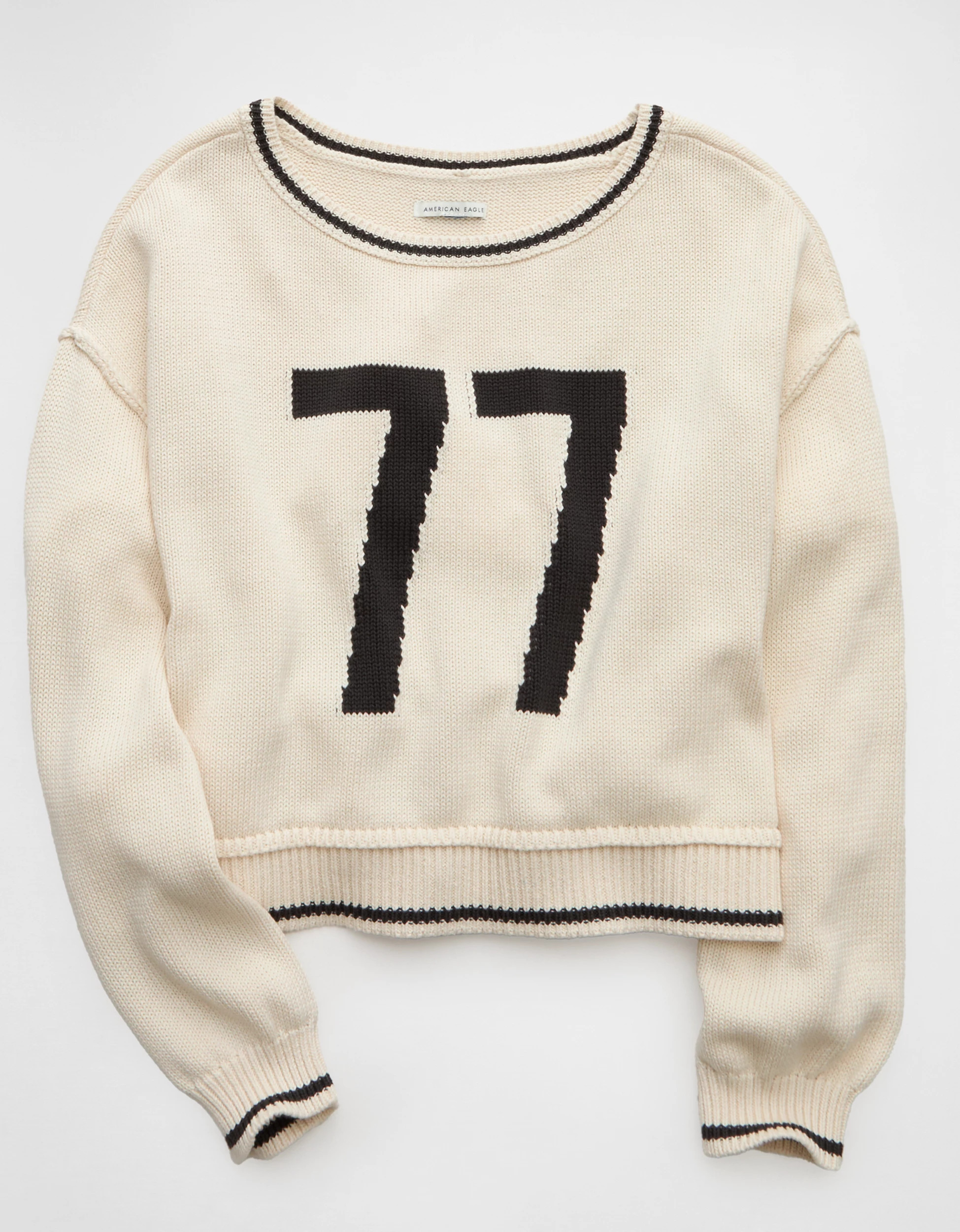 AE Boatneck Graphic Sweater | American Eagle Outfitters (US & CA)