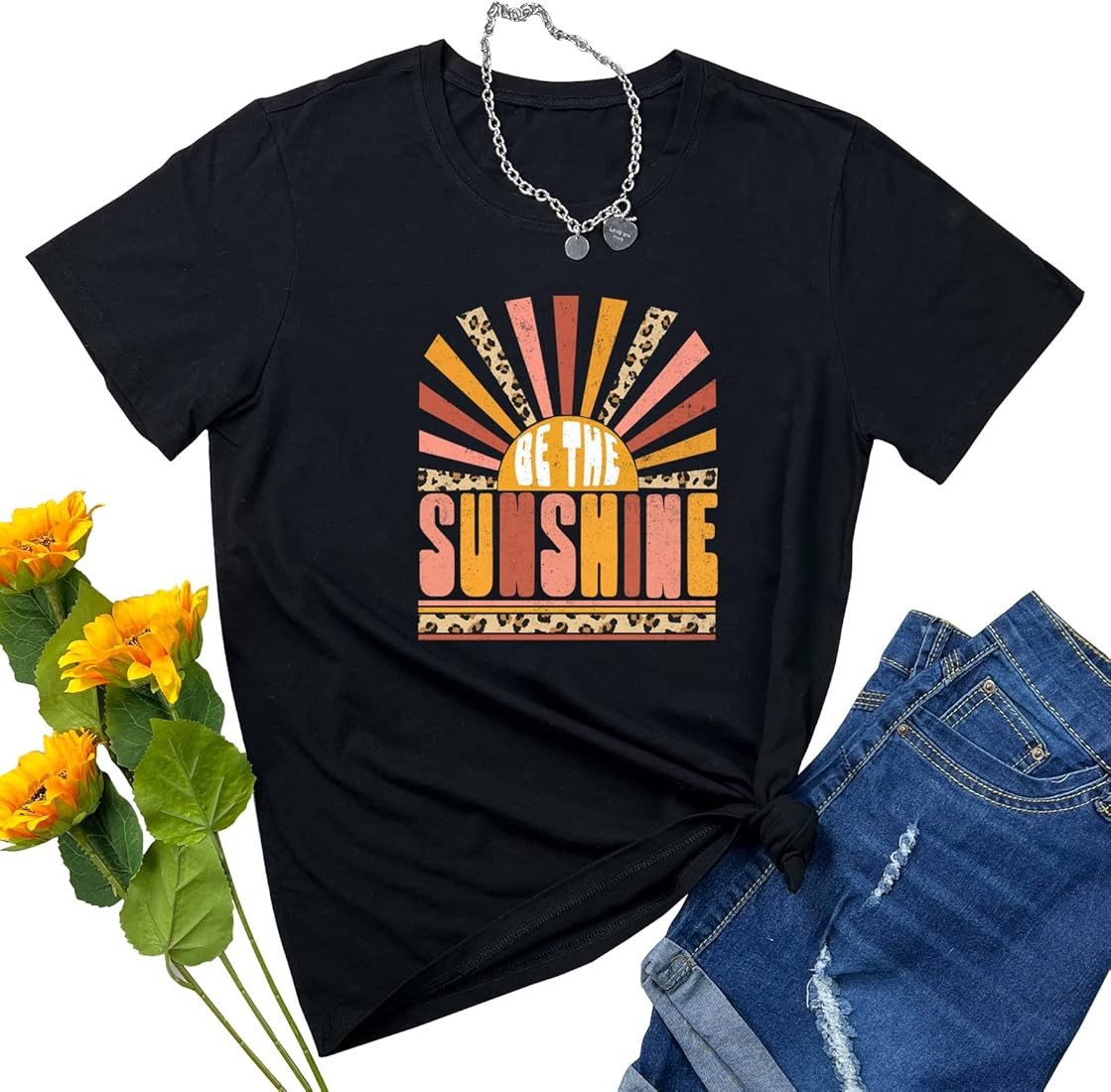 YITAN Women Graphic Tshirts Cute Tees Summer Casual Tops | Amazon (US)