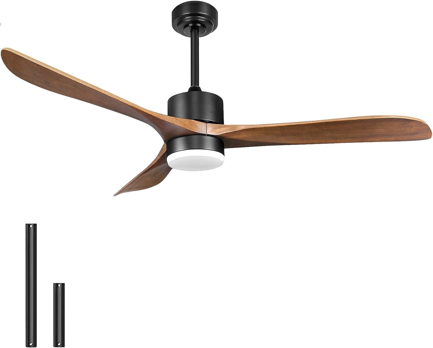 Wisful Outdoor Ceiling Fans with Lights, 56" Wood Ceiling Fan with Light Memory for Patio Gazebo ... | Amazon (US)