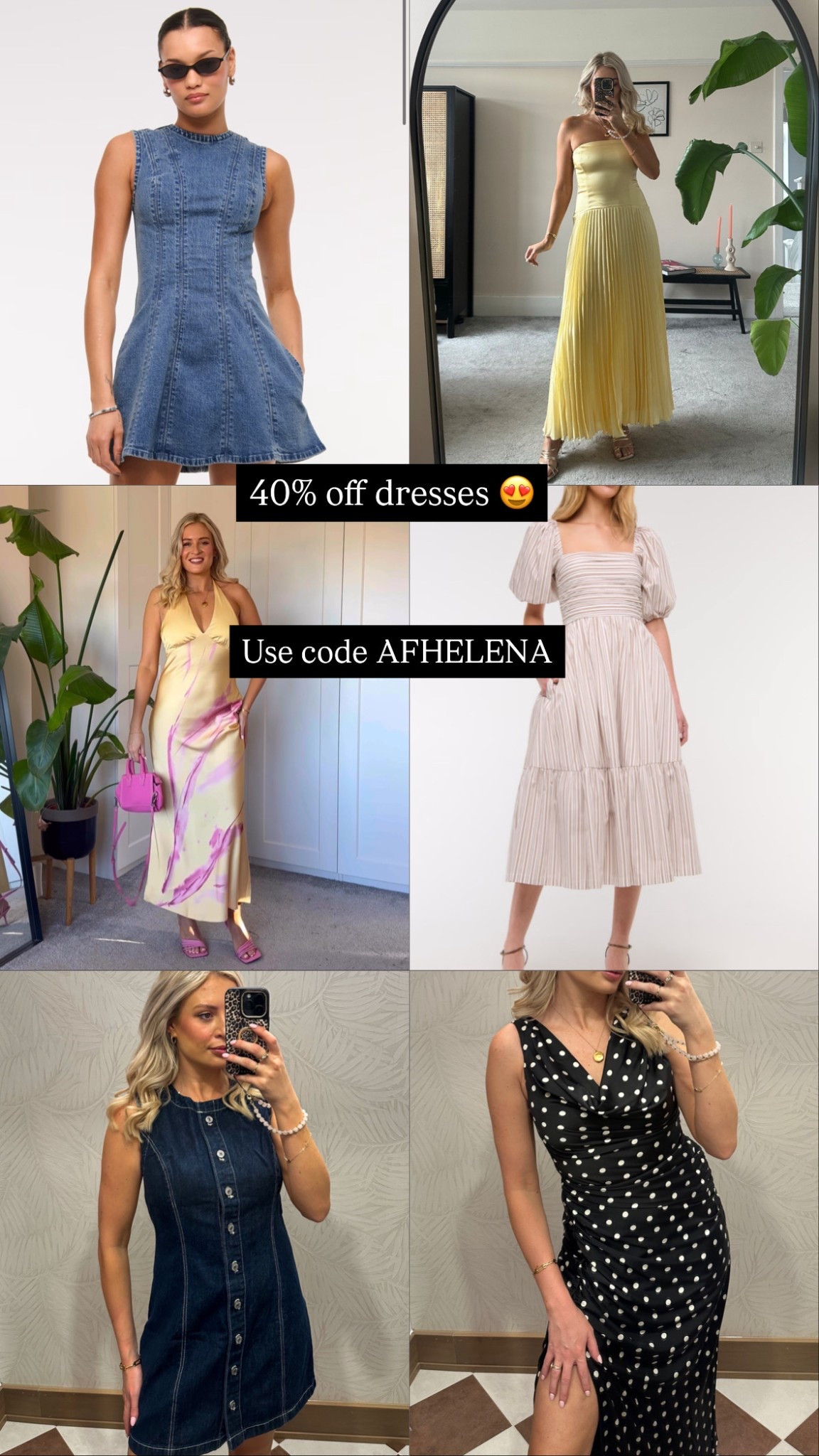 40% off dresses with code AFHELENA

Abercrombie, wedding guest dress, denim dress, spring dress, summer dress 