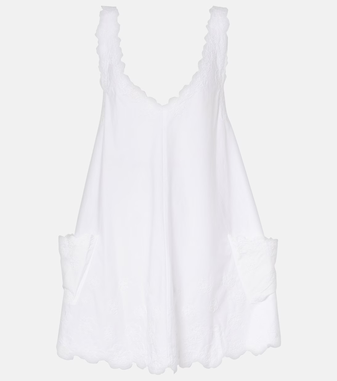 Embroidered cotton poplin beach cover-up | Mytheresa (US/CA)