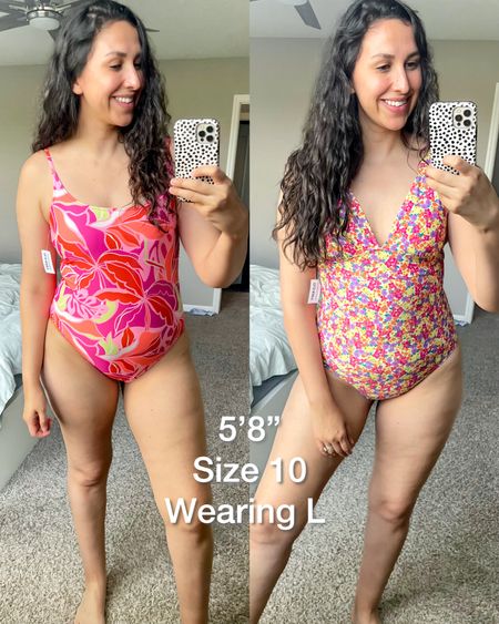 How cute are these Old Navy one piece swimsuits?! I wanted to love them so much, but as a tall(er), long-torso’d girly, they just didn’t work. 

The one on the left wasn’t long enough for my body, but I loved the cut and the booty coverage!

The one on the right actually fit my torso well, but after walking around, the bum coverage just kept creeping in more and more and more 😳 

Both looked SO cute paired with denim shorts and both have adjustable straps. I’m super bummed these didn’t work for me, but hope they’ll work for some of you.

Height: 5’8”
Size: 10/L
Wearing: Size L

#LTKMidsize #LTKFindsUnder50 #LTKSwim