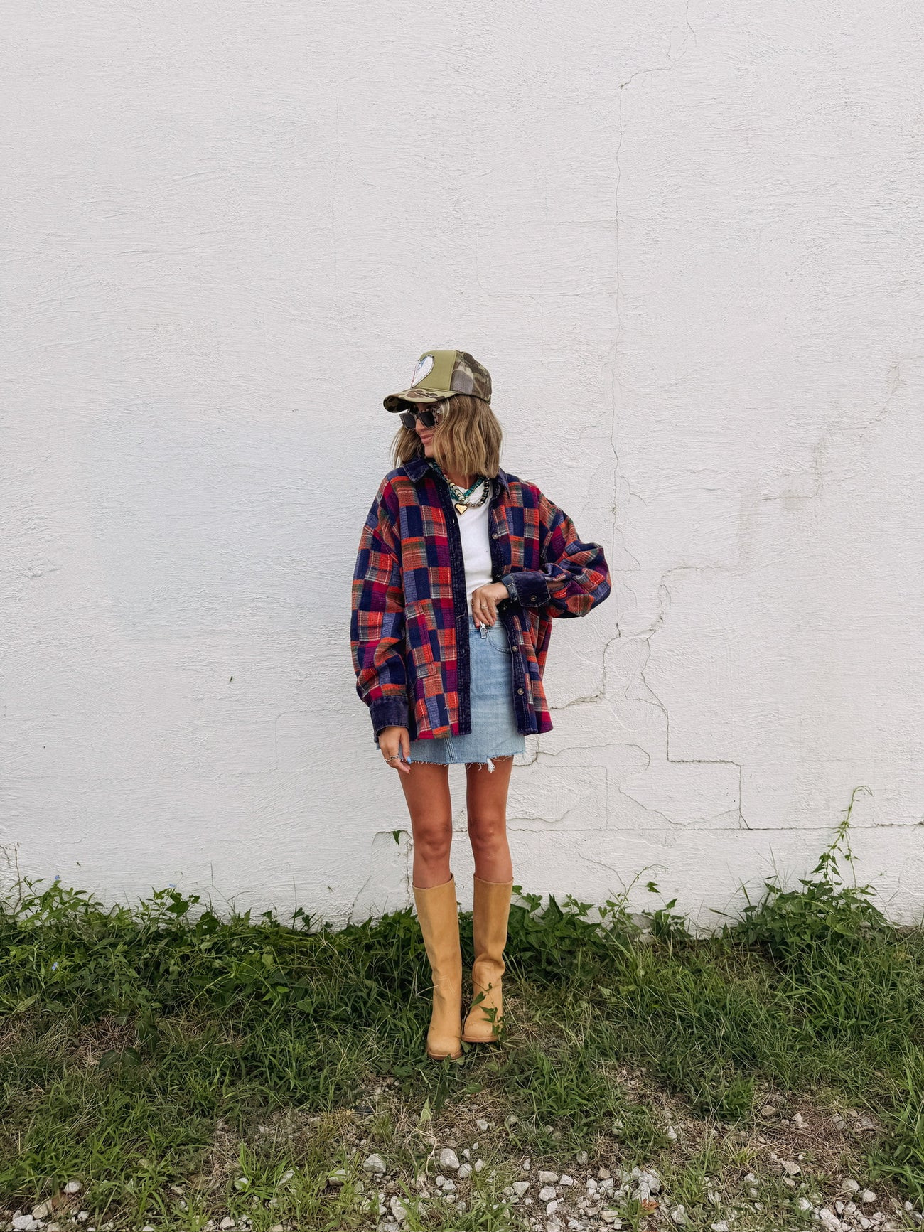 out of the woods plaid jacket | Etta+East