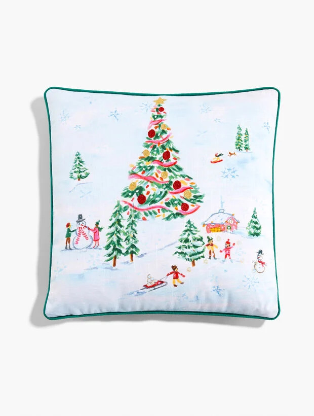 Winter Village Pillow | Talbots
