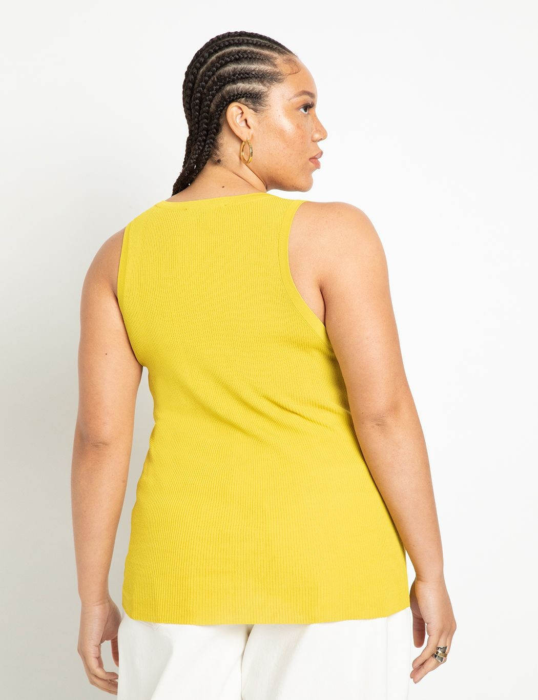 Sweater Scoop Neck Tank | Women's Plus Size Tops | ELOQUII | Eloquii