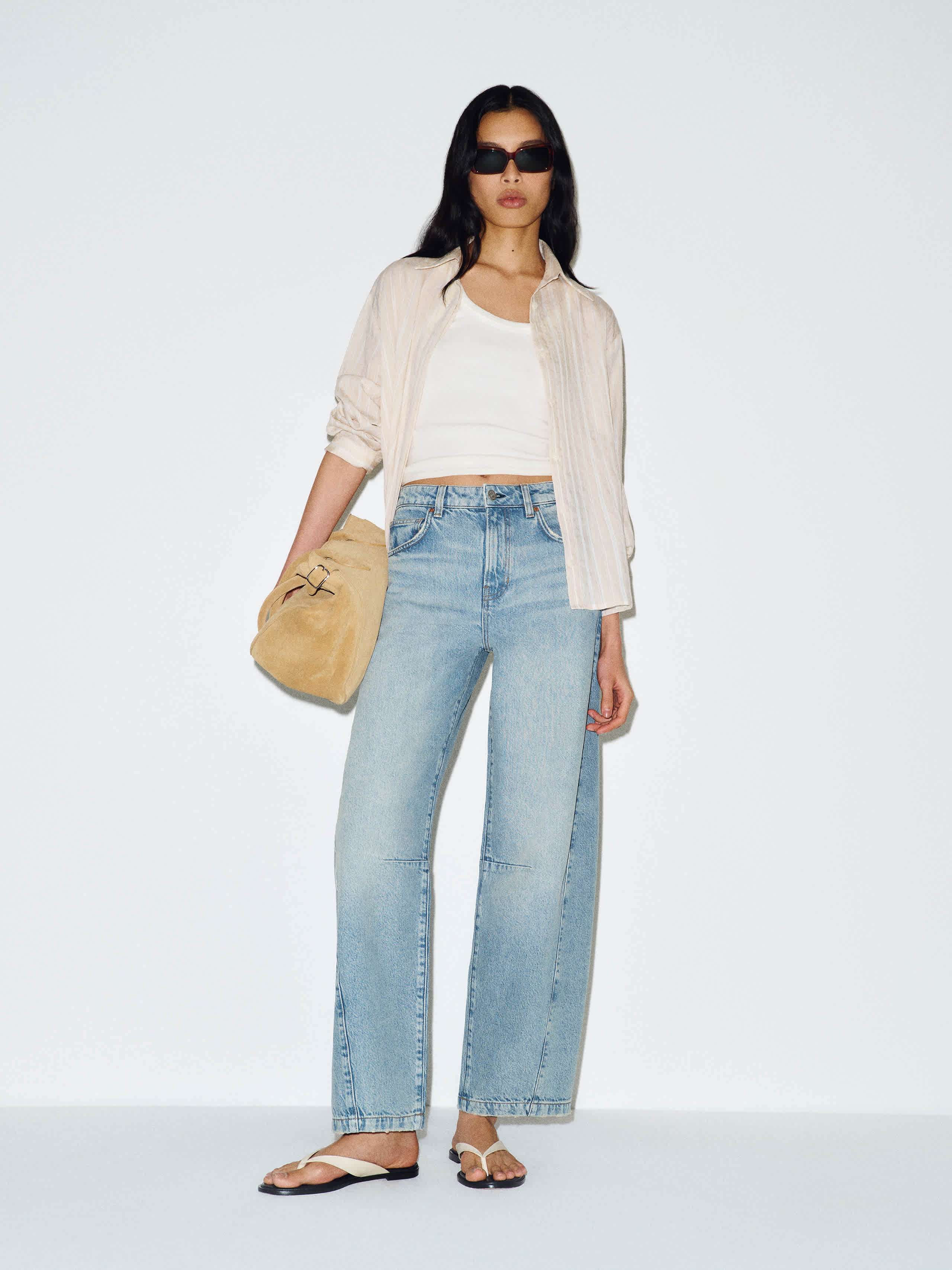 Reformation Tyler Mid Rise Barrel Jeans Blue 29 | Reformation (Global)