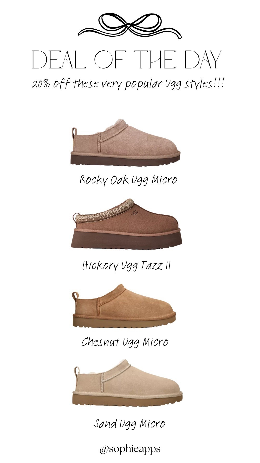 20% off these very popular Ugg styles which are never discounted!! 🙌🏼

#LTKsale #LTKCyberWeek #LTKwinter