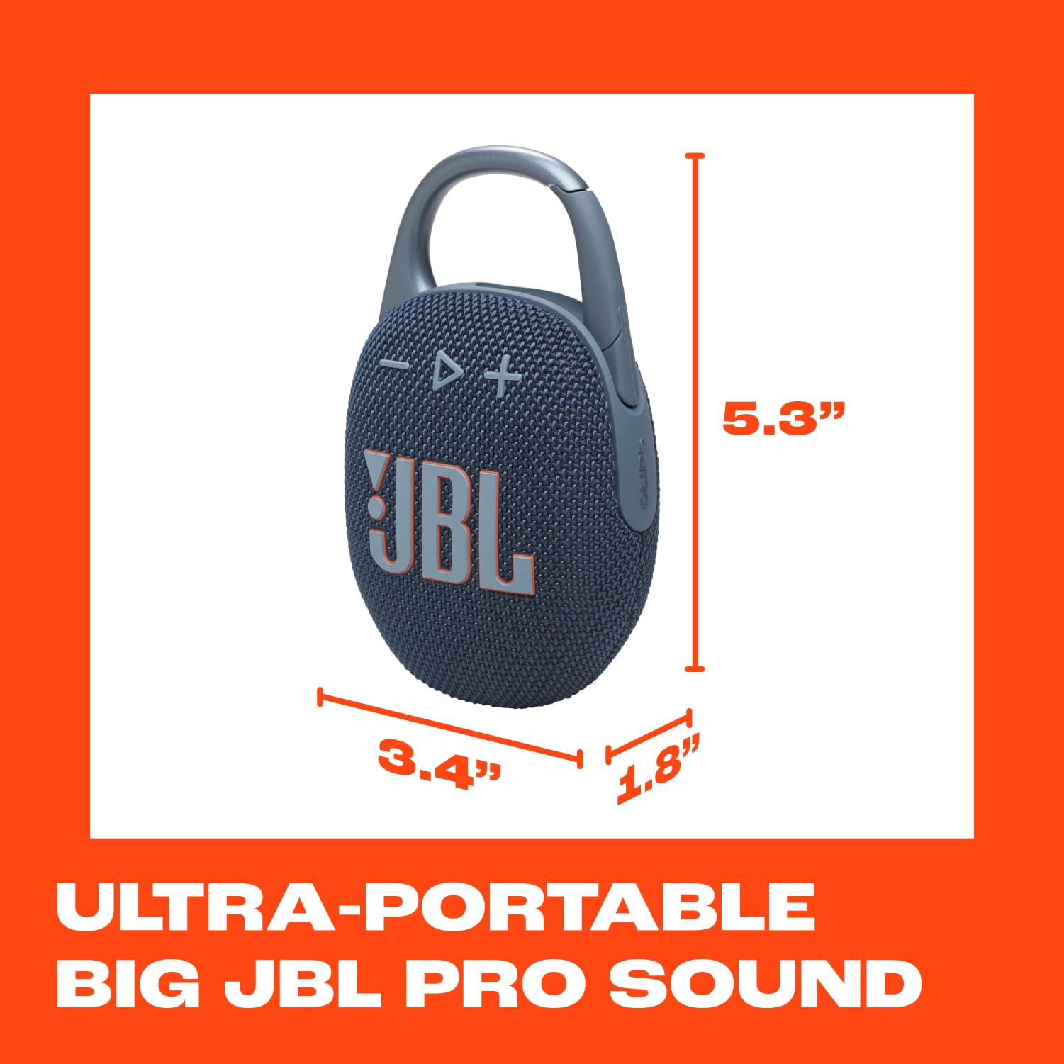 JBL Clip 5 - Ultra-Portable, Waterproof & Dustproof Bluetooth Speaker, Big JBL Pro Sound with Pun... | Amazon (US)