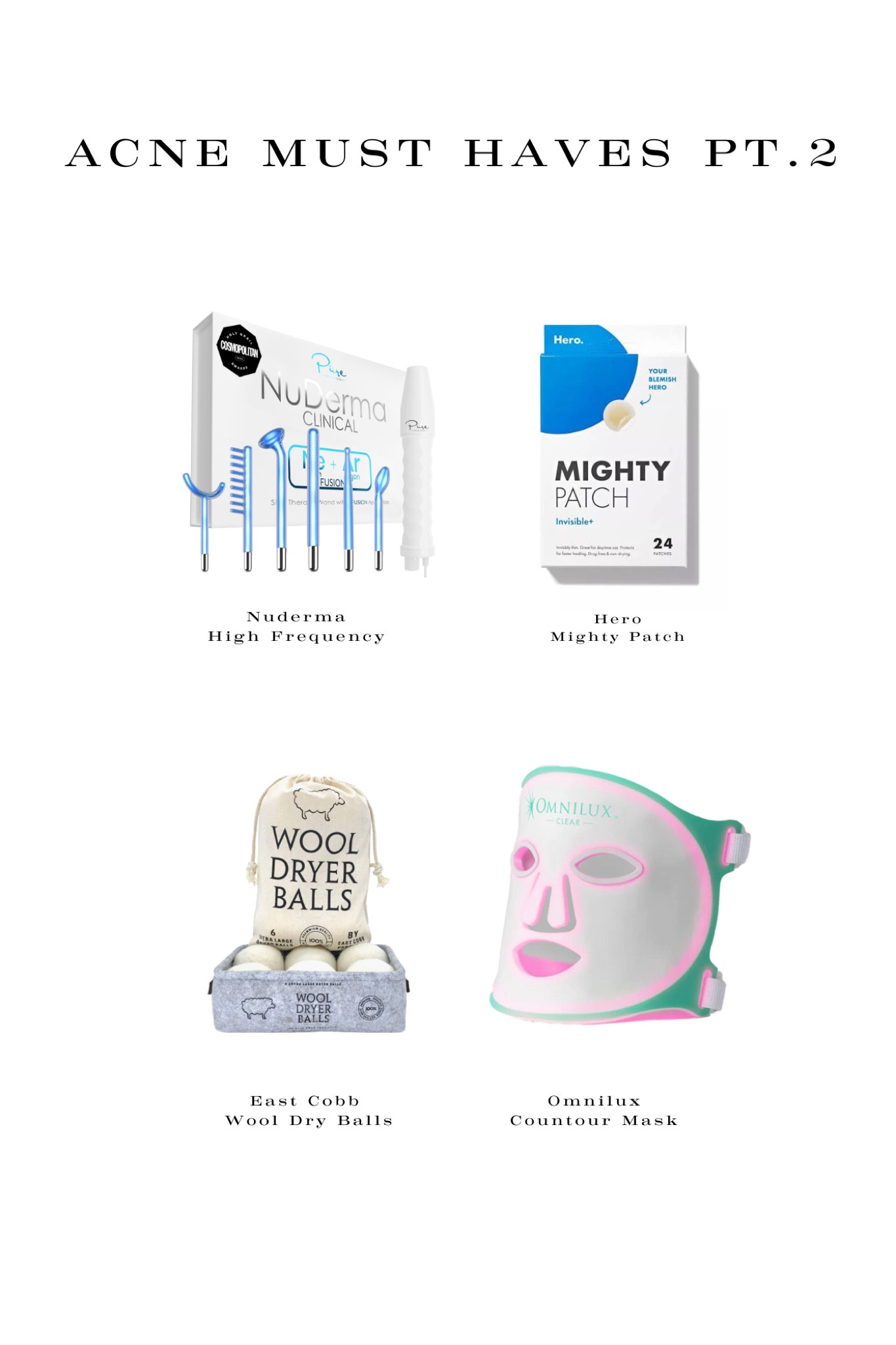 Acne must haves 💌

#LTKFindsUnder50 #LTKBeauty #LTKFindsUnder100