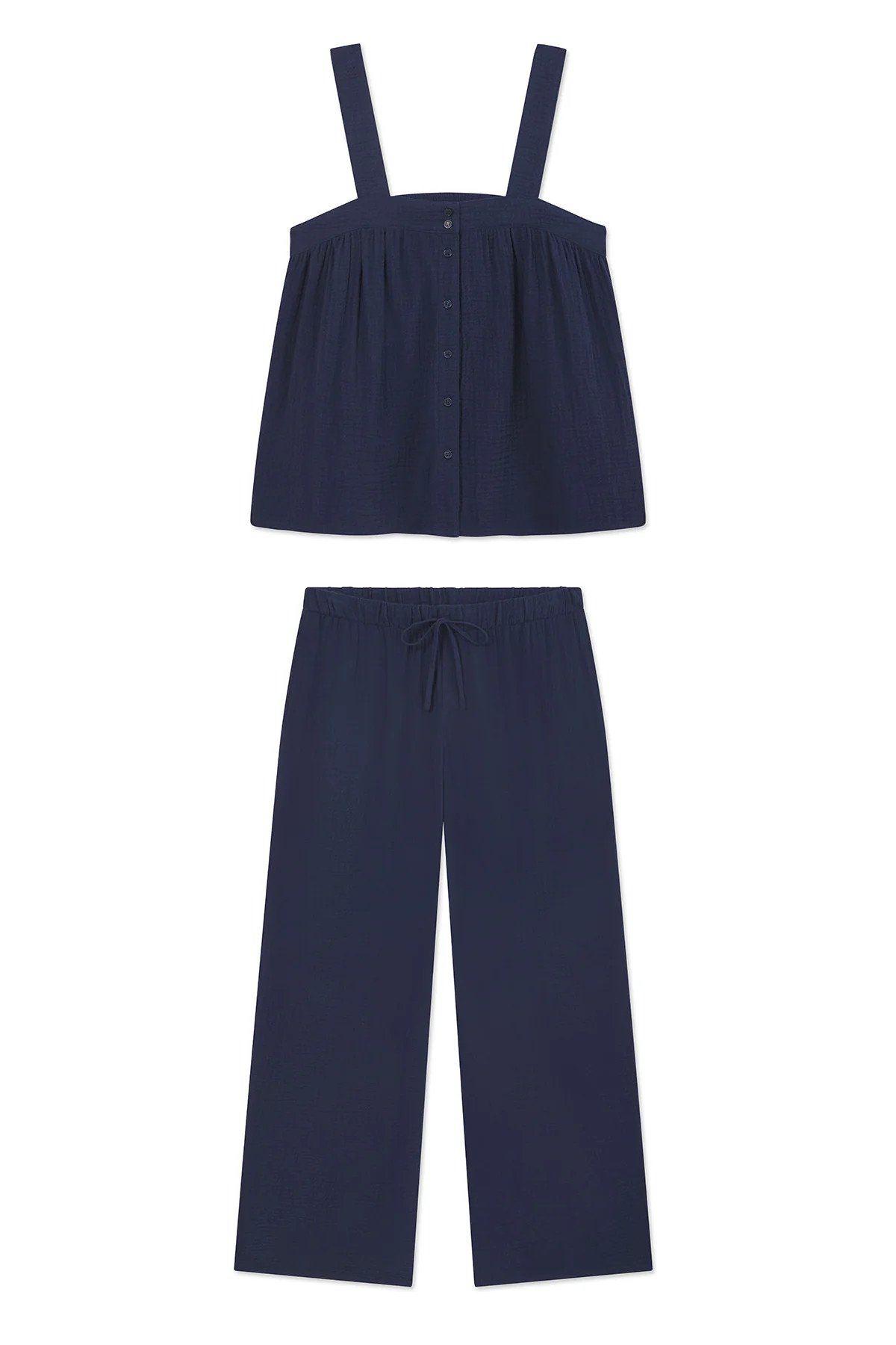 Hamptons Pants Set in Deep Navy | Lake Pajamas