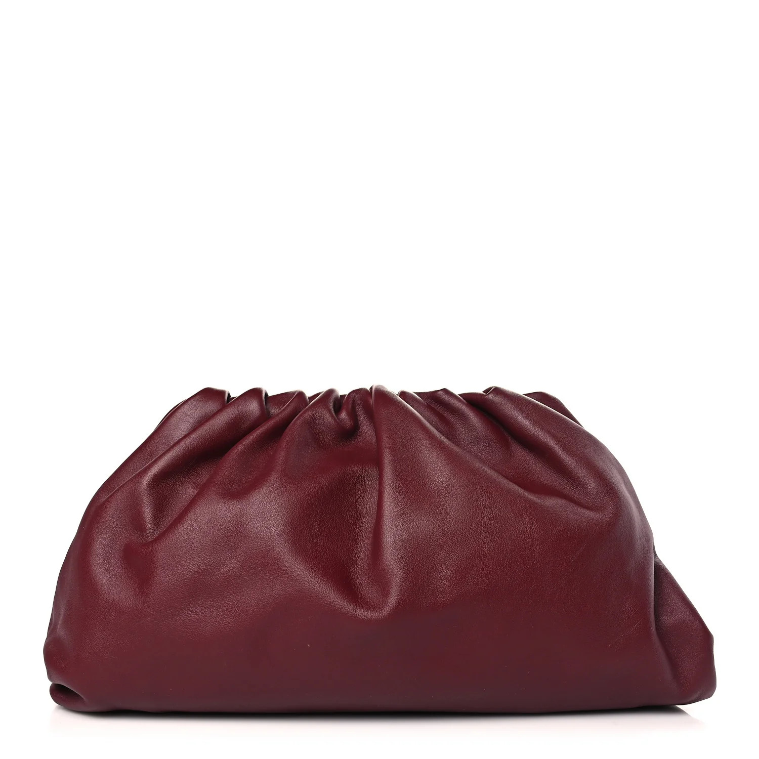 Smooth Butter Calf The Pouch Oversized Clutch Bordeaux | FASHIONPHILE (US)