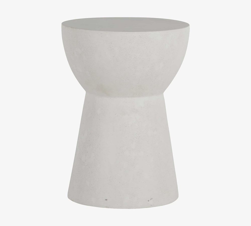 Kissack Cast Stone Round End Table | Pottery Barn (US)