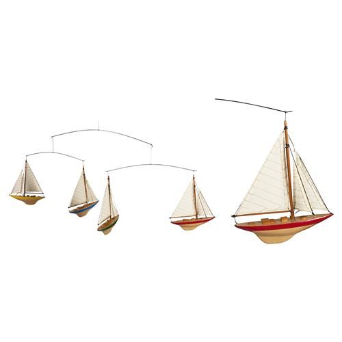 Estella Modern Classic Hanging 1930s A-Cup Racing Yachts Model Miniature | Kathy Kuo Home
