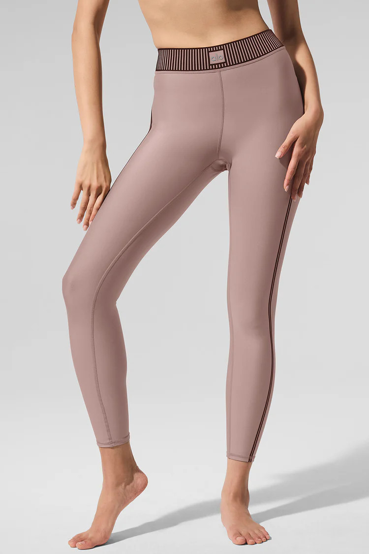 Airlift High-Waist 7/8 Line Up Legging | Alo Yoga (US)