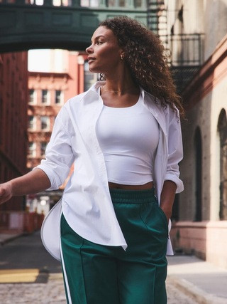 Midday Relaxed Poplin Shirt | Athleta