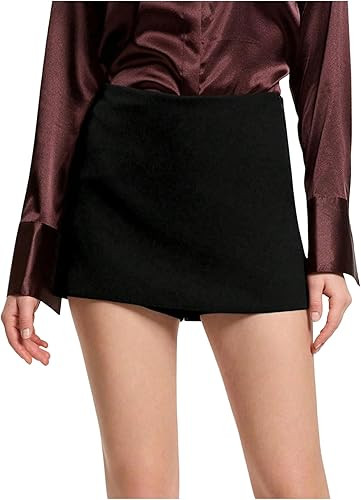 RoseSeek Women's Elegant A Line Mini Shorts High Waisted Wide Leg Skort Office Business Casual Ou... | Amazon (US)