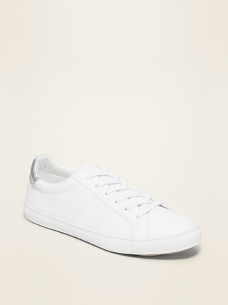 Faux-Leather Sneakers for Women | Old Navy (US)