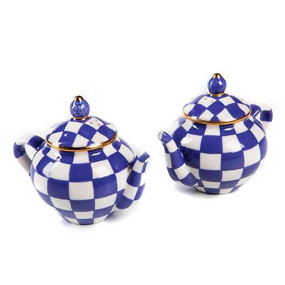 Royal Check Teapot Salt & Pepper Set | MacKenzie-Childs