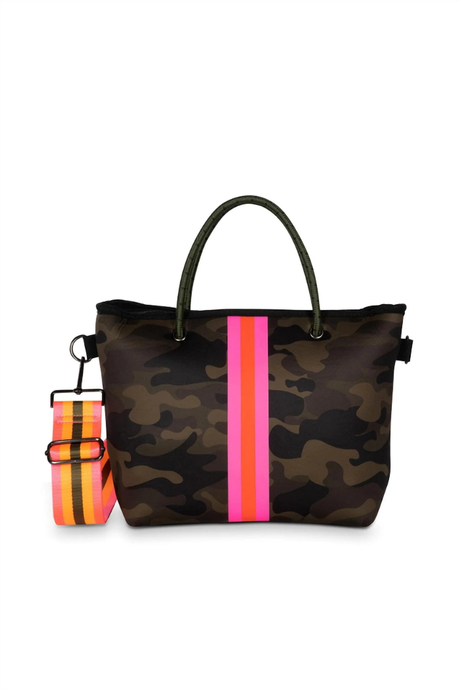 Women's Ryan Showoff Mini Tote Bag In Green Camo/hot Pink | Shop Simon