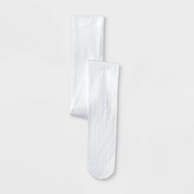 Girls' Swiss Dot Tights - Cat & Jack™ Fresh White | Target