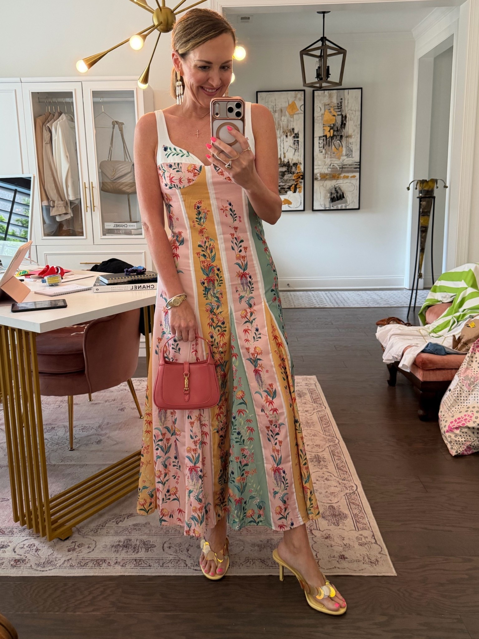 Wedding guest look
Farm Rio dupe
Pink Gucci Jackie

#LTKootd #LTKWedding #LTKSeasonal