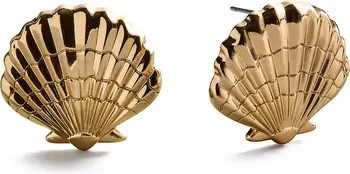 Marina Gold Seashell EarringsBaubleBar | Nordstrom