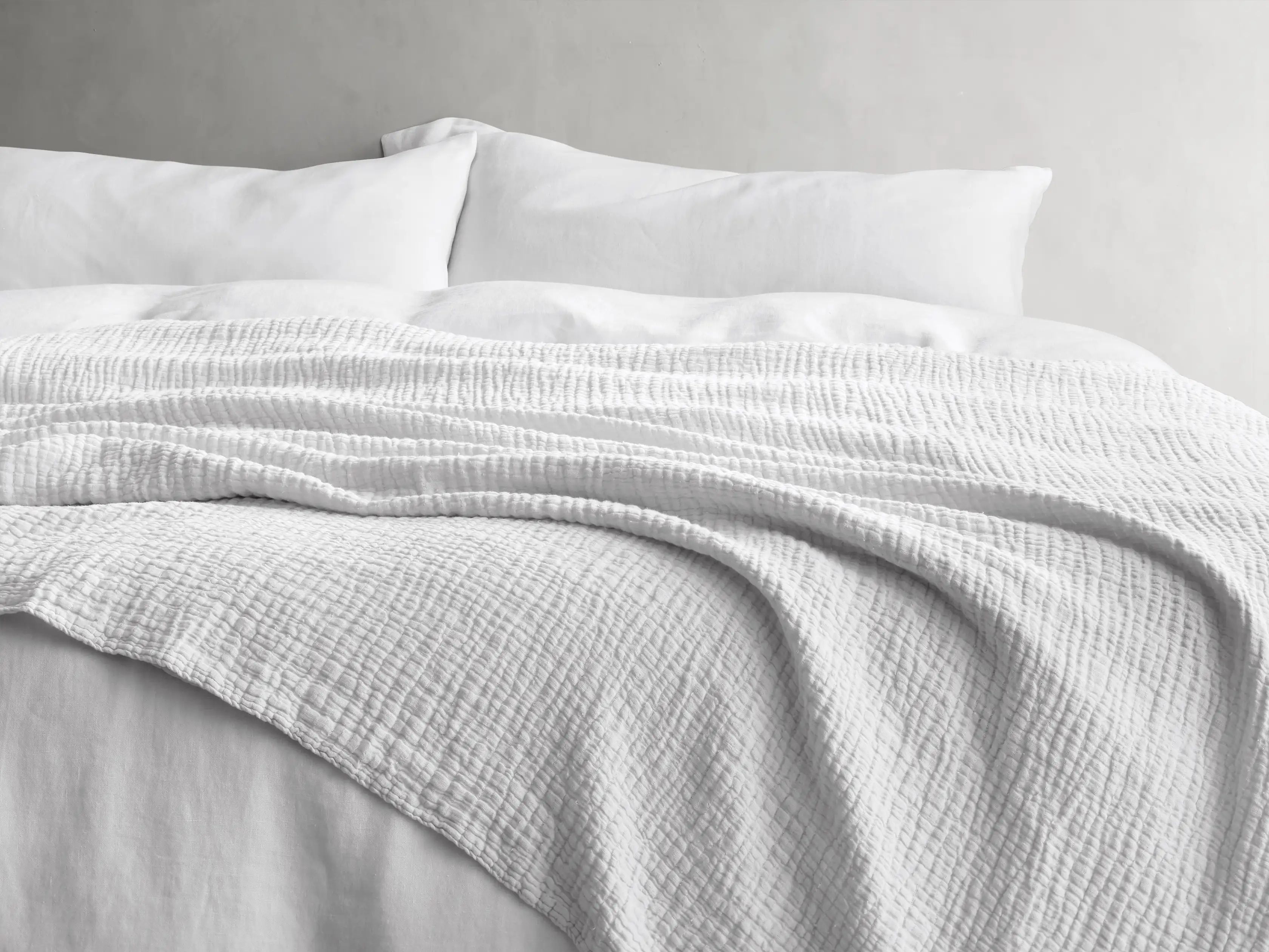 Zehra Linen Bed Blanket | Arhaus