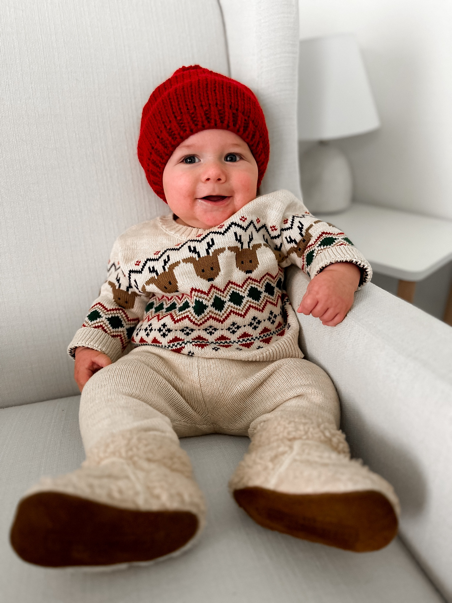 The cutest baby Christmas sweater & matching knit pants 🎄 
Both the outfit & the hat are currently on sale!

Baby holiday outfit, baby Christmas outfit, baby beanie, baby holiday beanie, baby Christmas beanie, baby Christmas hat, baby holiday hat, baby Christmas sweater, baby holiday sweater, baby booties

#LTKSeasonal #LTKHoliday #LTKBaby
