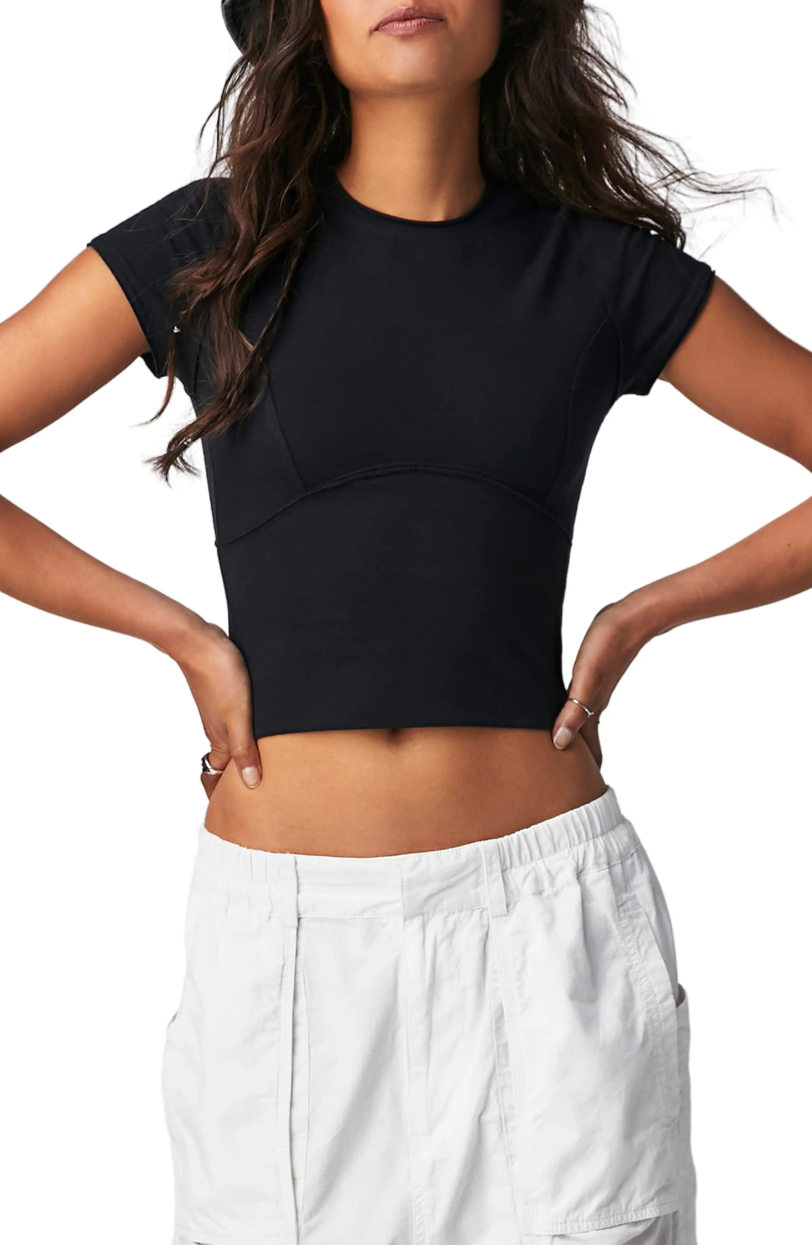 Free People We The Free Protagonist Stretch Cotton Baby Tee (Women) | Nordstrom | Nordstrom