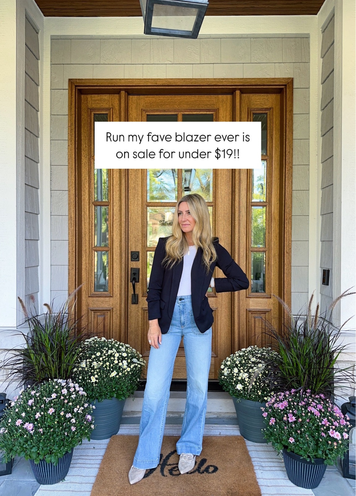 Wearing xs in my favorite blazer ever!! Seriously you love how comfortable and flattering this is! @walmartfashion #walmartpartner #walmartfashion

#LTKSaleAlert #LTKFindsUnder50 #LTKOver40