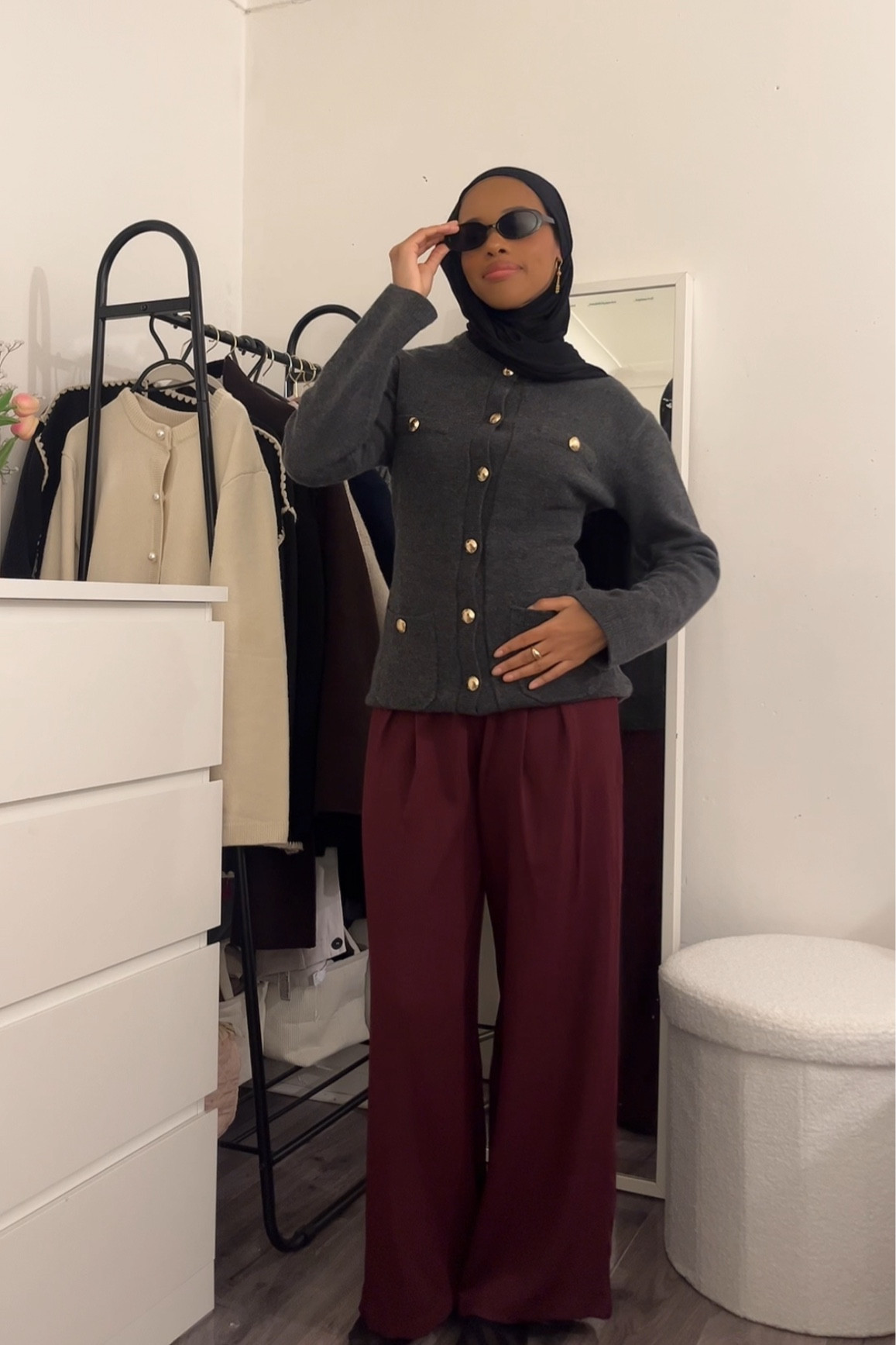 grey and burgundy 🪨🛢️

#LTKuk #LTKworkwear #LTKmodest