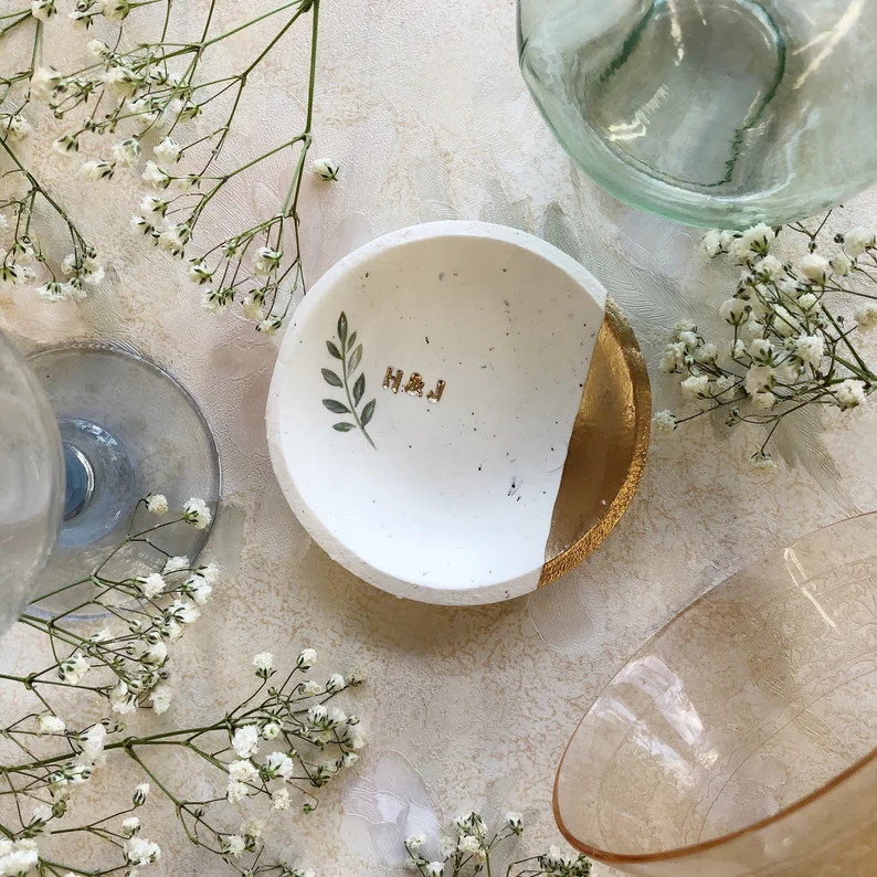 Jewelry Dish / Speckled Minimalist Ring Dish / Wedding Gift / | Etsy | Etsy (US)