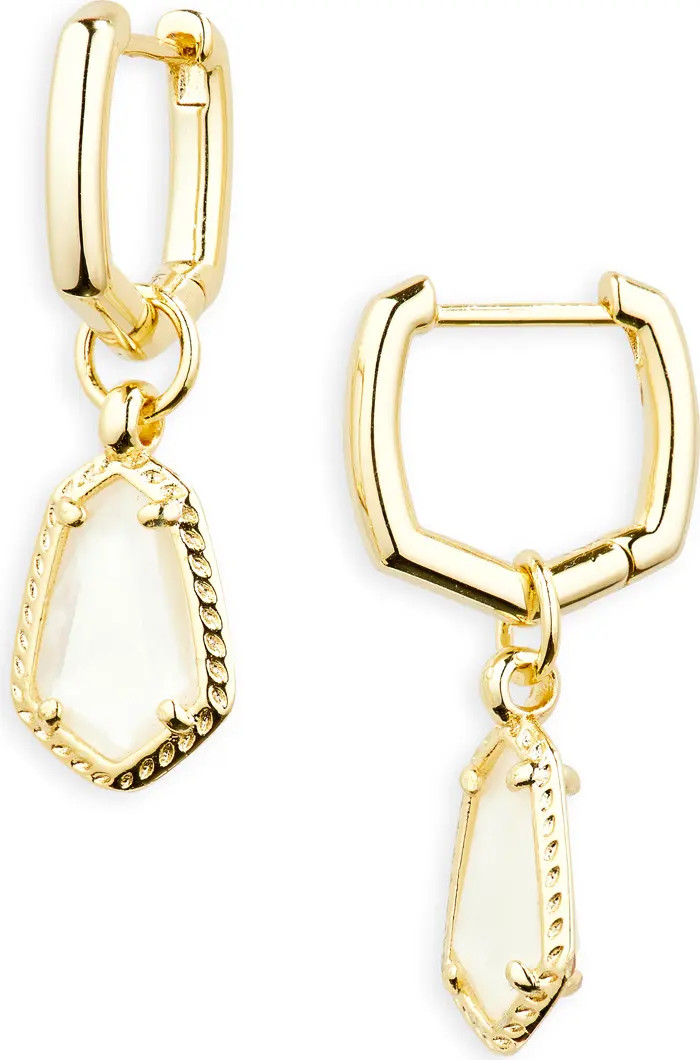 Kendra Scott Alexandria Geometric Drop Huggie Hoop Earrings | Nordstrom | Nordstrom