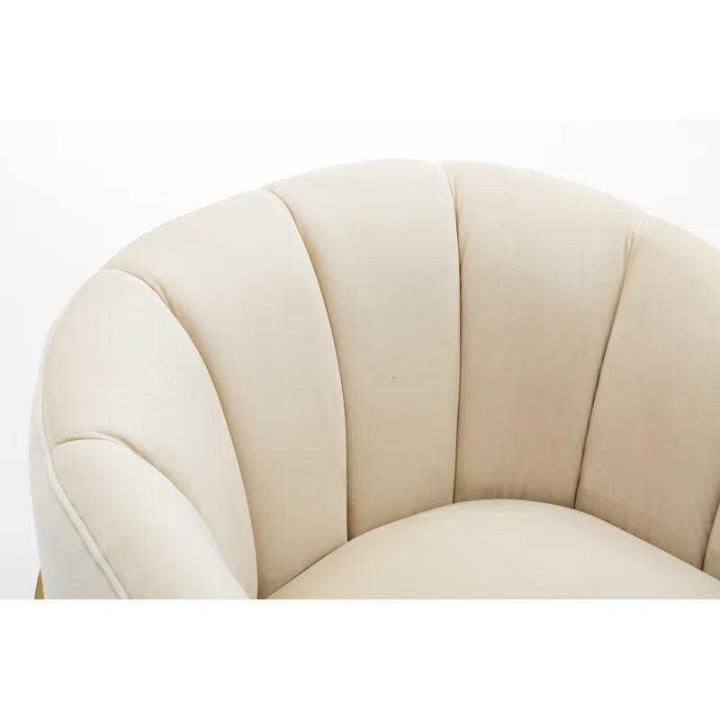 Romy 30" W Tufted Upholstered Barrel Chair | Wayfair North America