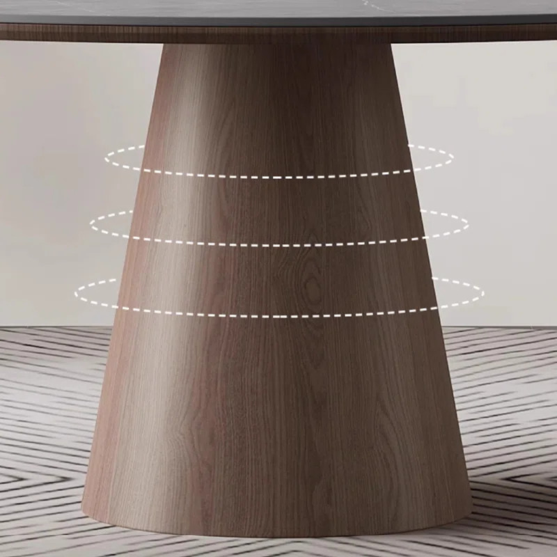Modern Nordic Wood Rock-Plate Dining Table Chair Table | Wayfair North America