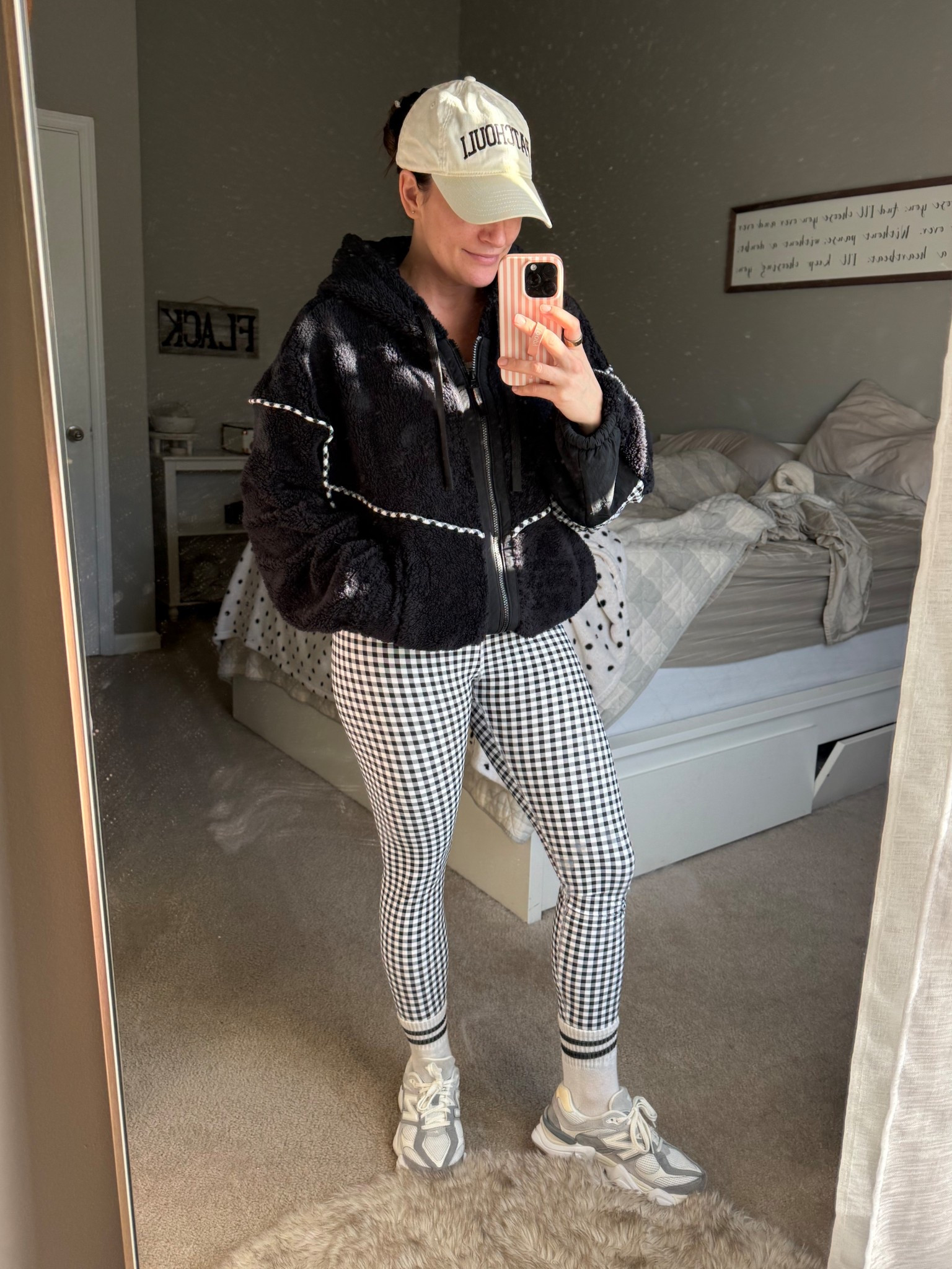 Cannot get enough of these matching athletic sets from target! This fleece is so dang warm - def oversized, could have sized down to a small 🖤🤍🖤

#LTKootd #LTKActive #LTKfitnessgoals