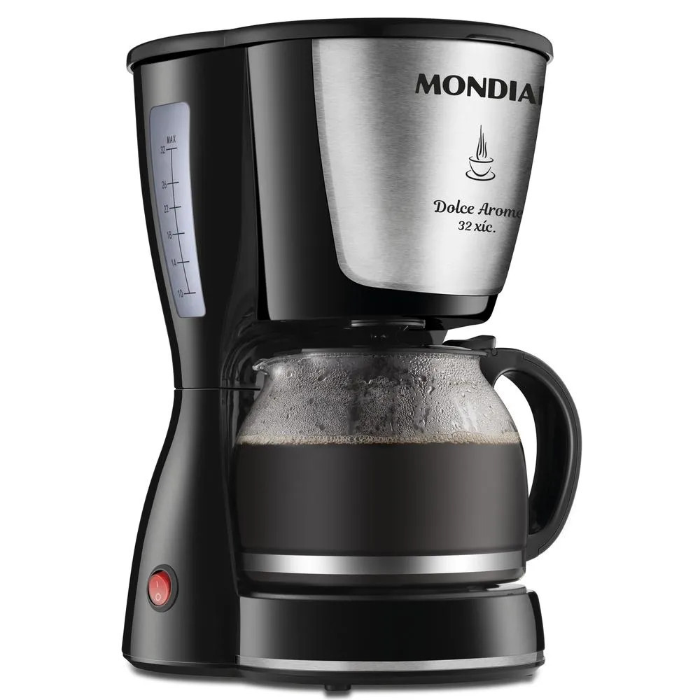 Cafeteira Elétrica Mondial Dolce Aroma 32 Xícaras Inox C32 110V | CompraCerta (BR)