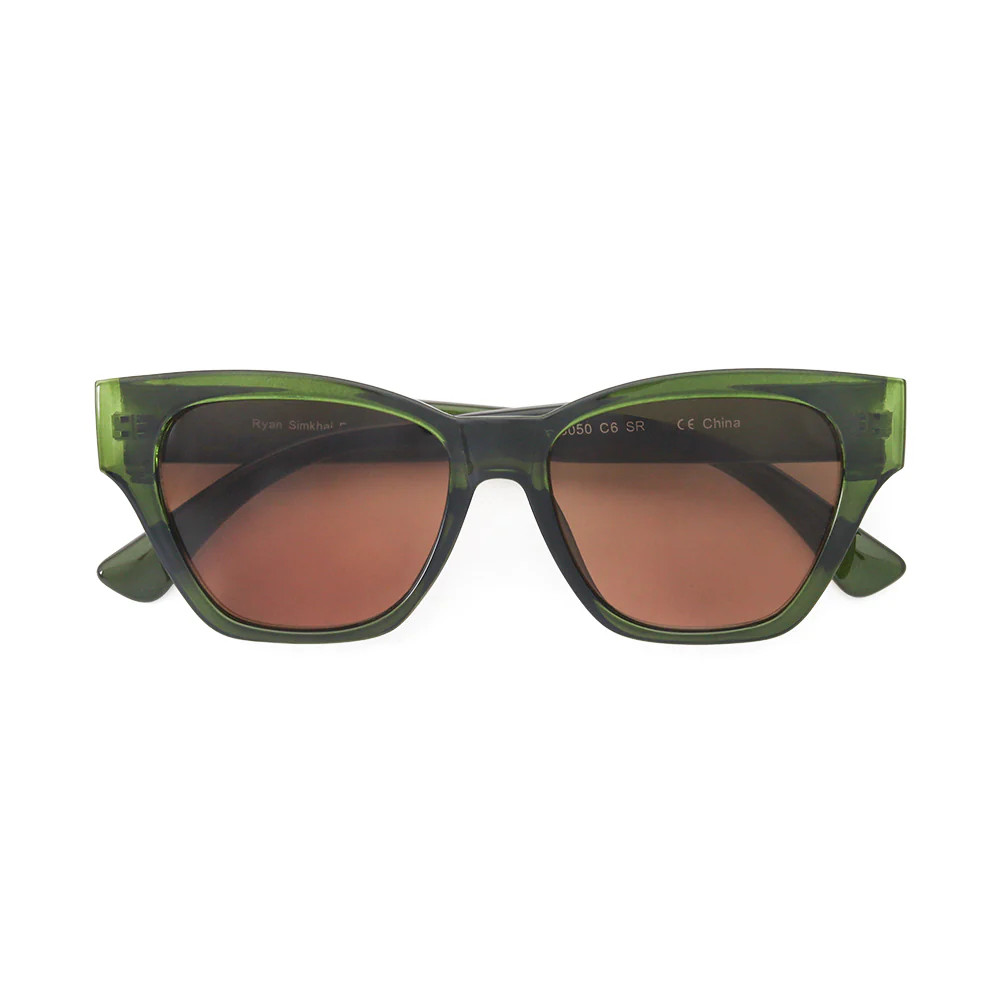 CLOVER | Transparent Green | Tinted Readers | Ryan Simkhai Eyeshop