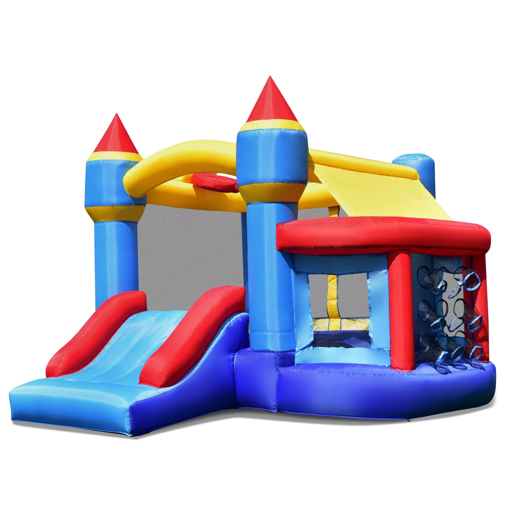 Gymax Inflatable Kids Bounce House Castle Bouncer Slide Without Blower | Walmart (US)